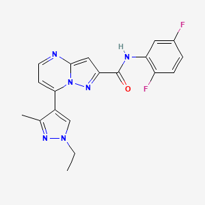 N-(2,5-difluorophenyl)-7-(1-ethyl-3-methyl-1H-pyrazol-4-yl)pyrazolo[1,5-a]pyrimidine-2-carboxamide