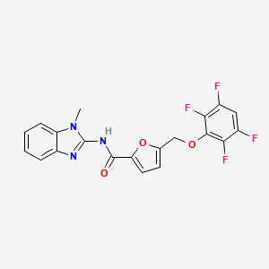 N-(1-METHYL-1H-1,3-BENZIMIDAZOL-2-YL)-5-[(2,3,5,6-TETRAFLUOROPHENOXY)METHYL]-2-FURAMIDE