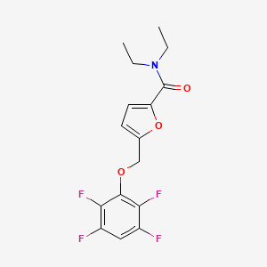 N~2~,N~2~-DIETHYL-5-[(2,3,5,6-TETRAFLUOROPHENOXY)METHYL]-2-FURAMIDE