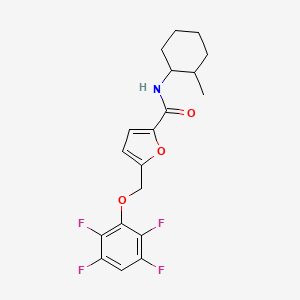 N-(2-methylcyclohexyl)-5-[(2,3,5,6-tetrafluorophenoxy)methyl]furan-2-carboxamide