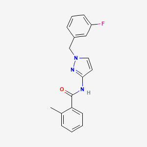 N~1~-[1-(3-FLUOROBENZYL)-1H-PYRAZOL-3-YL]-2-METHYLBENZAMIDE