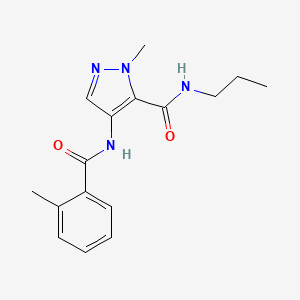 1-methyl-4-[(2-methylbenzoyl)amino]-N-propyl-1H-pyrazole-5-carboxamide