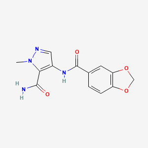 4-[(1,3-benzodioxol-5-ylcarbonyl)amino]-1-methyl-1H-pyrazole-5-carboxamide