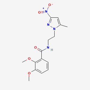 2,3-dimethoxy-N-[2-(5-methyl-3-nitro-1H-pyrazol-1-yl)ethyl]benzamide