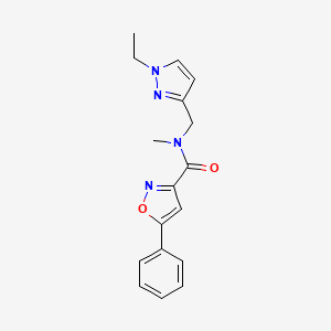 N-[(1-ethyl-1H-pyrazol-3-yl)methyl]-N-methyl-5-phenyl-3-isoxazolecarboxamide