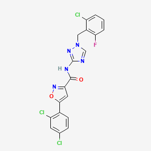 N~3~-[1-(2-CHLORO-6-FLUOROBENZYL)-1H-1,2,4-TRIAZOL-3-YL]-5-(2,4-DICHLOROPHENYL)-3-ISOXAZOLECARBOXAMIDE