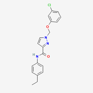 1-[(3-chlorophenoxy)methyl]-N-(4-ethylphenyl)-1H-pyrazole-3-carboxamide