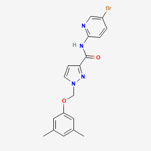 N-(5-BROMO-2-PYRIDYL)-1-[(3,5-DIMETHYLPHENOXY)METHYL]-1H-PYRAZOLE-3-CARBOXAMIDE