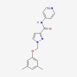 1-[(3,5-DIMETHYLPHENOXY)METHYL]-N-(4-PYRIDYL)-1H-PYRAZOLE-3-CARBOXAMIDE