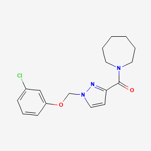 1-AZEPANYL{1-[(3-CHLOROPHENOXY)METHYL]-1H-PYRAZOL-3-YL}METHANONE