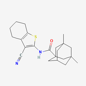 N-(3-CYANO-4,5,6,7-TETRAHYDRO-1-BENZOTHIOPHEN-2-YL)-3,5-DIMETHYL-1-ADAMANTANECARBOXAMIDE