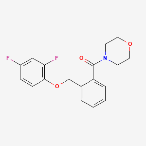 {2-[(2,4-DIFLUOROPHENOXY)METHYL]PHENYL}(MORPHOLINO)METHANONE