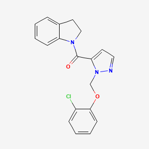 1-({1-[(2-chlorophenoxy)methyl]-1H-pyrazol-5-yl}carbonyl)indoline