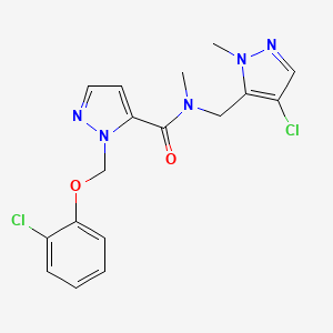 N-[(4-chloro-1-methyl-1H-pyrazol-5-yl)methyl]-1-[(2-chlorophenoxy)methyl]-N-methyl-1H-pyrazole-5-carboxamide