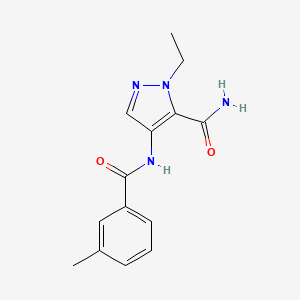 1-ethyl-4-[(3-methylbenzoyl)amino]-1H-pyrazole-5-carboxamide