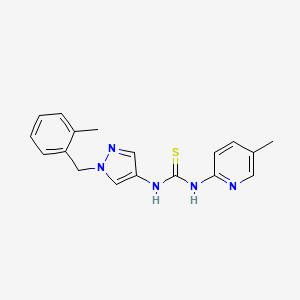 N-[1-(2-METHYLBENZYL)-1H-PYRAZOL-4-YL]-N'-(5-METHYL-2-PYRIDYL)THIOUREA