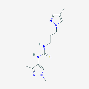 N-(1,3-dimethyl-1H-pyrazol-4-yl)-N'-[3-(4-methyl-1H-pyrazol-1-yl)propyl]thiourea