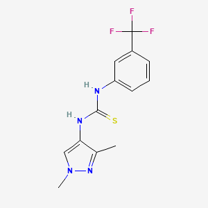 N-(1,3-dimethyl-1H-pyrazol-4-yl)-N'-[3-(trifluoromethyl)phenyl]thiourea