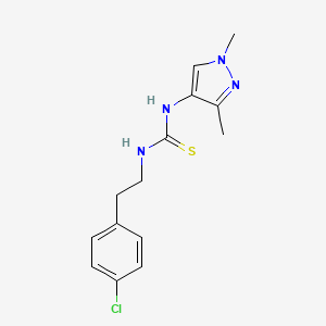 N-[2-(4-chlorophenyl)ethyl]-N'-(1,3-dimethyl-1H-pyrazol-4-yl)thiourea