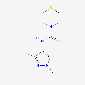 N-(1,3-dimethyl-1H-pyrazol-4-yl)-4-thiomorpholinecarbothioamide