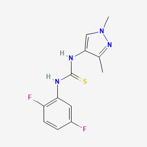 N-(2,5-difluorophenyl)-N'-(1,3-dimethyl-1H-pyrazol-4-yl)thiourea