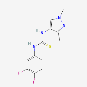 N-(3,4-difluorophenyl)-N'-(1,3-dimethyl-1H-pyrazol-4-yl)thiourea