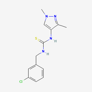 N-(3-chlorobenzyl)-N'-(1,3-dimethyl-1H-pyrazol-4-yl)thiourea