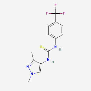 N-(1,3-dimethyl-1H-pyrazol-4-yl)-N'-[4-(trifluoromethyl)phenyl]thiourea