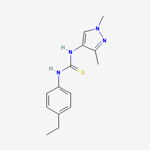 N-(1,3-dimethyl-1H-pyrazol-4-yl)-N'-(4-ethylphenyl)thiourea