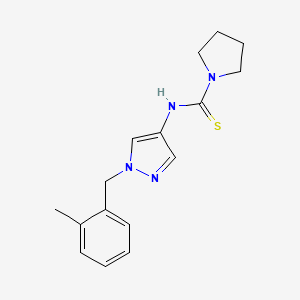 N-[1-(2-methylbenzyl)-1H-pyrazol-4-yl]-1-pyrrolidinecarbothioamide