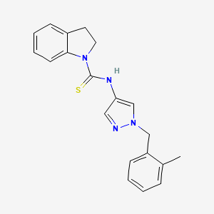 N-[1-(2-methylbenzyl)-1H-pyrazol-4-yl]-1-indolinecarbothioamide