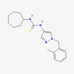 N-cycloheptyl-N'-[1-(2-methylbenzyl)-1H-pyrazol-4-yl]thiourea