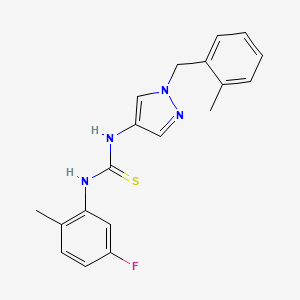 N-(5-fluoro-2-methylphenyl)-N'-[1-(2-methylbenzyl)-1H-pyrazol-4-yl]thiourea