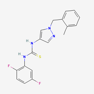 N-(2,5-difluorophenyl)-N'-[1-(2-methylbenzyl)-1H-pyrazol-4-yl]thiourea