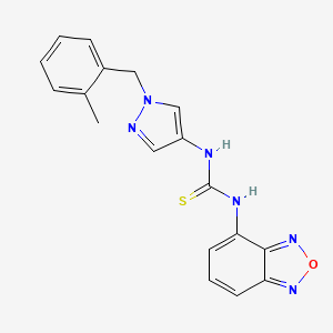 N-(2,1,3-BENZOXADIAZOL-4-YL)-N'-[1-(2-METHYLBENZYL)-1H-PYRAZOL-4-YL]THIOUREA