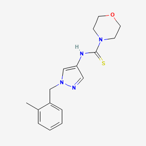 N-[1-(2-methylbenzyl)-1H-pyrazol-4-yl]-4-morpholinecarbothioamide