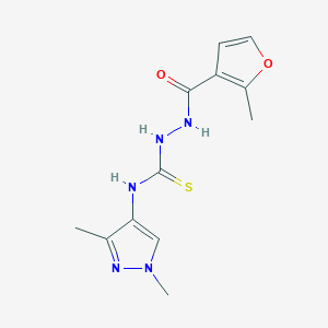 N-(1,3-DIMETHYL-1H-PYRAZOL-4-YL)-2-[(2-METHYL-3-FURYL)CARBONYL]-1-HYDRAZINECARBOTHIOAMIDE