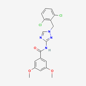 N-[1-(2,6-dichlorobenzyl)-1H-1,2,4-triazol-3-yl]-3,5-dimethoxybenzamide