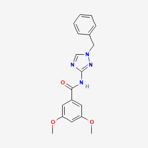 molecular formula C18H18N4O3 B4358447 N-(1-benzyl-1H-1,2,4-triazol-3-yl)-3,5-dimethoxybenzamide CAS No. 828299-07-6