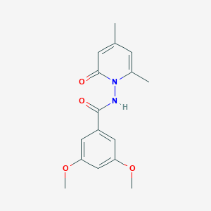 molecular formula C16H18N2O4 B4358462 N-(4,6-dimethyl-2-oxopyridin-1(2H)-yl)-3,5-dimethoxybenzamide 