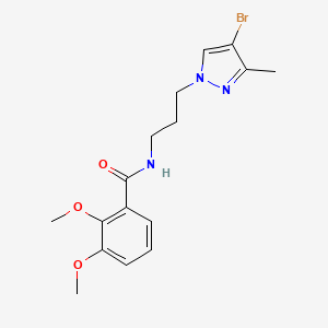 N-[3-(4-bromo-3-methyl-1H-pyrazol-1-yl)propyl]-2,3-dimethoxybenzamide