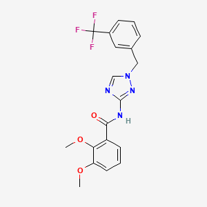 2,3-dimethoxy-N-{1-[3-(trifluoromethyl)benzyl]-1H-1,2,4-triazol-3-yl}benzamide