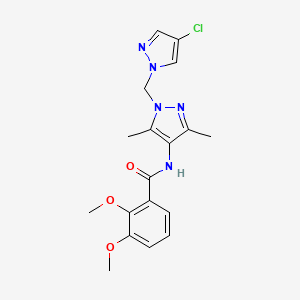 N~1~-{1-[(4-CHLORO-1H-PYRAZOL-1-YL)METHYL]-3,5-DIMETHYL-1H-PYRAZOL-4-YL}-2,3-DIMETHOXYBENZAMIDE