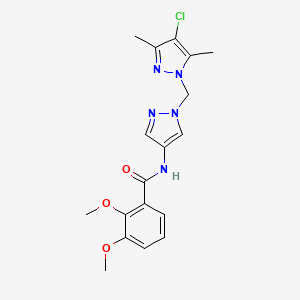 N-{1-[(4-chloro-3,5-dimethyl-1H-pyrazol-1-yl)methyl]-1H-pyrazol-4-yl}-2,3-dimethoxybenzamide