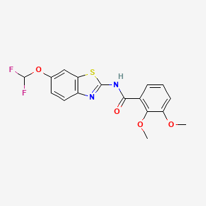 N-[6-(difluoromethoxy)-1,3-benzothiazol-2-yl]-2,3-dimethoxybenzamide