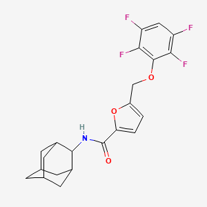 N-(2-ADAMANTYL)-5-[(2,3,5,6-TETRAFLUOROPHENOXY)METHYL]-2-FURAMIDE