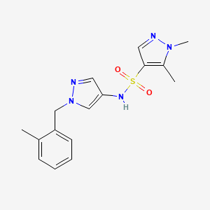 1,5-dimethyl-N-[1-(2-methylbenzyl)-1H-pyrazol-4-yl]-1H-pyrazole-4-sulfonamide