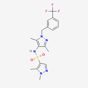 N-{3,5-dimethyl-1-[3-(trifluoromethyl)benzyl]-1H-pyrazol-4-yl}-1,5-dimethyl-1H-pyrazole-4-sulfonamide