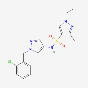 N-[1-(2-chlorobenzyl)-1H-pyrazol-4-yl]-1-ethyl-3-methyl-1H-pyrazole-4-sulfonamide