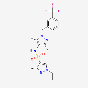 N-{3,5-dimethyl-1-[3-(trifluoromethyl)benzyl]-1H-pyrazol-4-yl}-1-ethyl-3-methyl-1H-pyrazole-4-sulfonamide